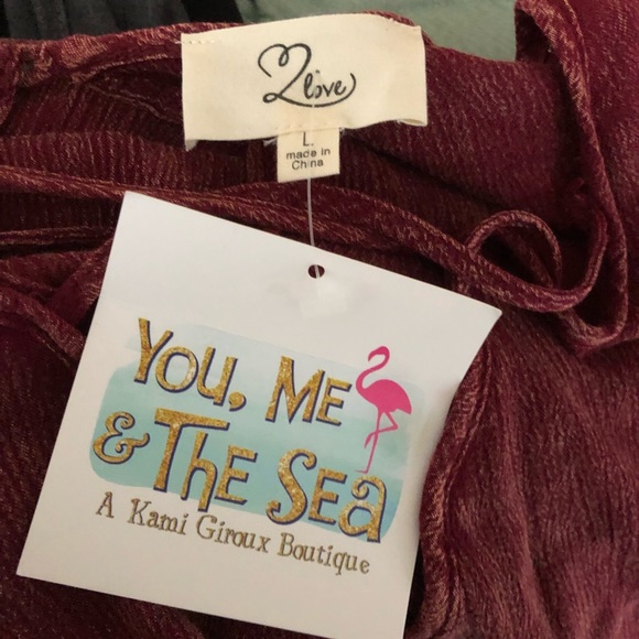 NEW Large Love Resort Wear Fringe Trim Dress - Picture 7 of 7